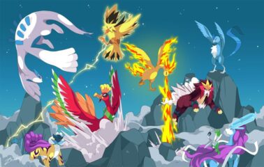 Legendary Pokémon Moltres, Entei and Ho-Oh