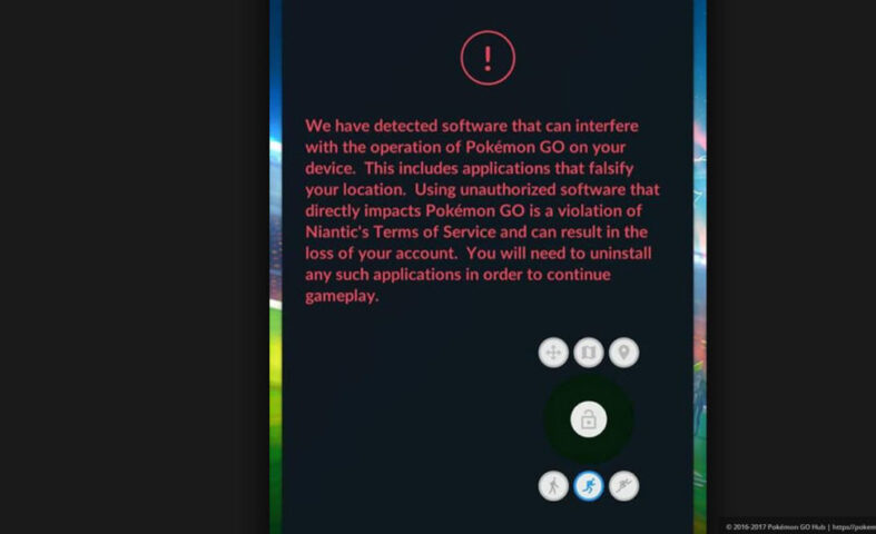 Pokemon Go Blacklisted app warning live