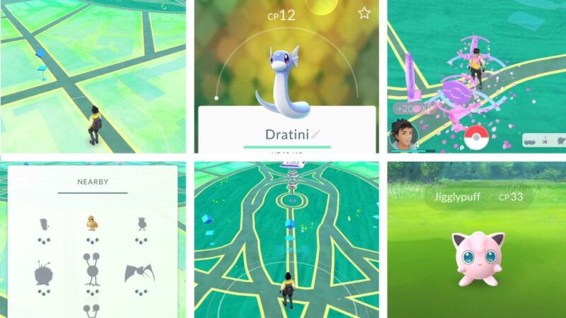 Green and Dark  Green Areas in Pokemon Go