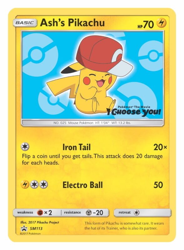 Ash’s Pikachu (Kalos Cap) Pokemon TCG Promo Card