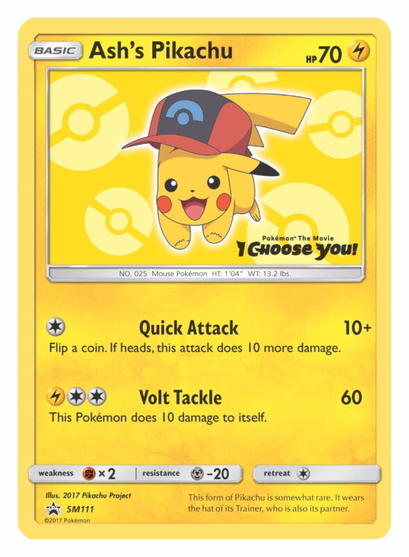 Ash’s Pikachu (Sinnoh Cap) Pokemon TCG Promo Card