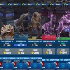 Jurassic World Alive Dinosaurs Ratings and Tiers