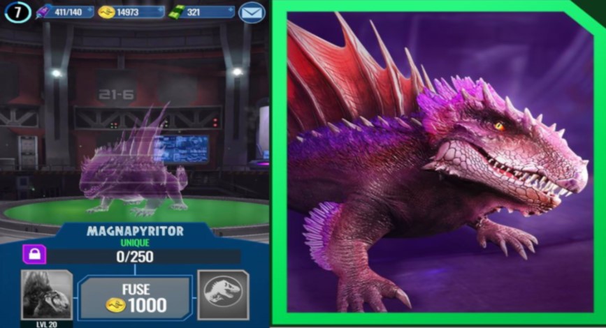 jurassic world alive dinosaur list