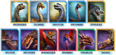Jurassic World Alive.11 new Dinosaurs