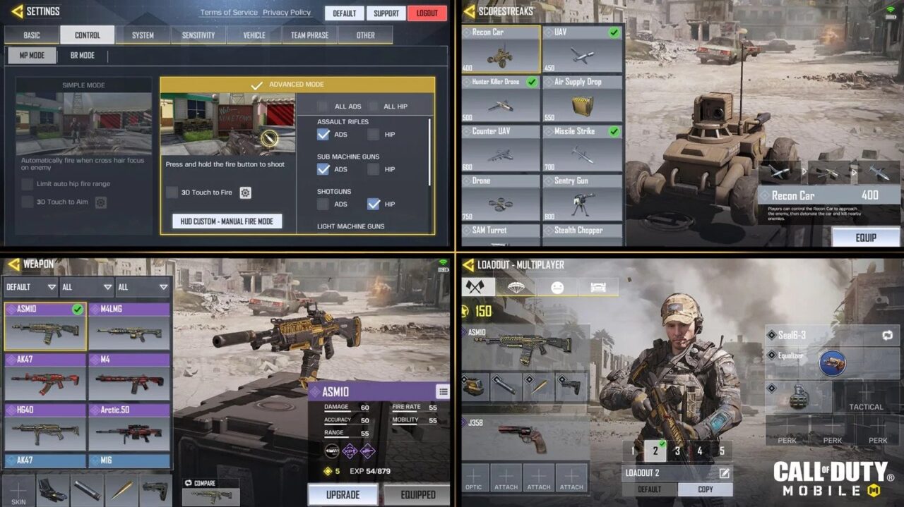 Call of Duty Mobile Layout