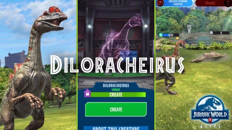 Jurassic World Alive: Diloracheirus Dinosaur